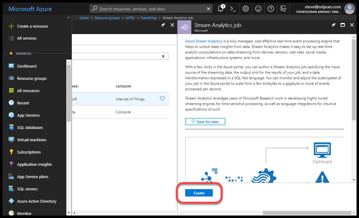 How Azure IoT helped me buy a new house - Part 5 - Azure Stream Analytics
